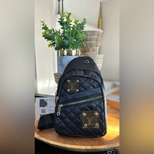 Nylon Crossbody Unisex Quilted Bag